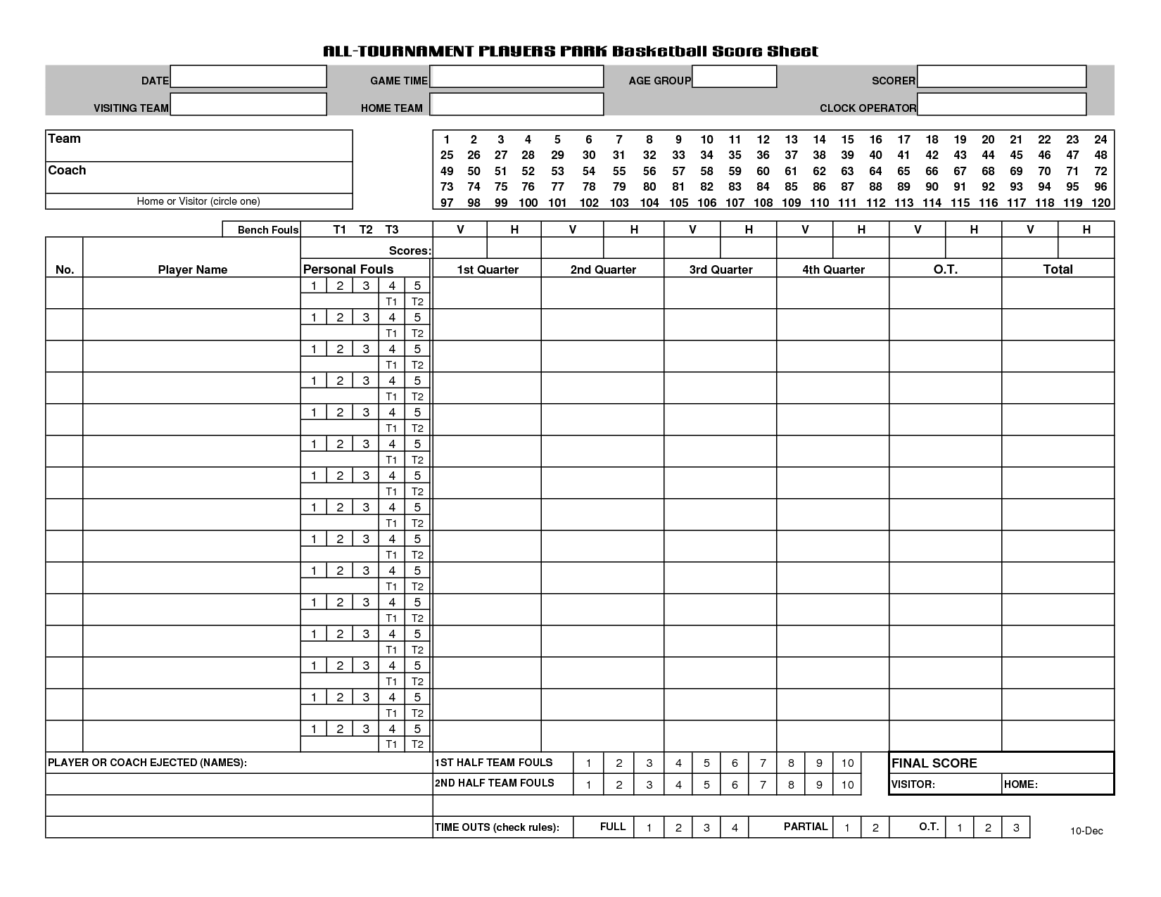 Basketball drills workout sheet printable