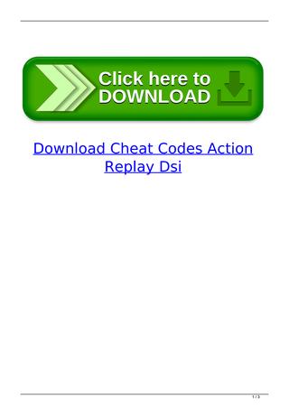 Action replay dsi code manager